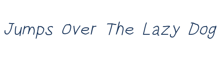 HoneyBee Book Italic font — pangram preview