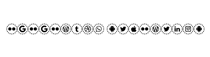 social networks colors  Descarca Fonturi Gratis