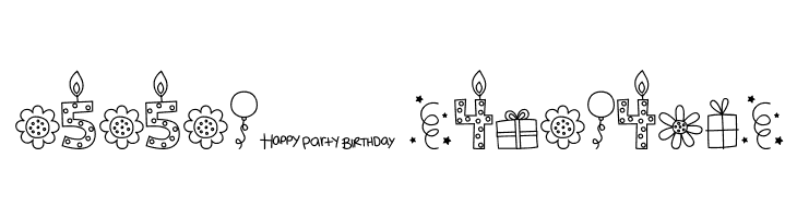MTF Birthday Bash Doodles  Descarca Fonturi Gratis