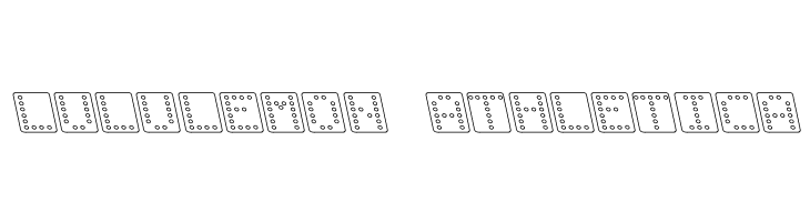 Domino square kursiv omrids  Descarca Fonturi Gratis