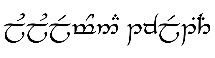 Tengwar_Eldanaro  Descarca Fonturi Gratis