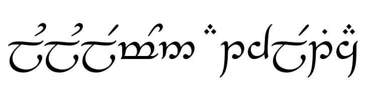 Tengwar-Elesil-Medium  Descarca Fonturi Gratis