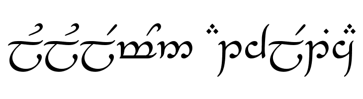 Tengwar-Elesil Normal  Descarca Fonturi Gratis