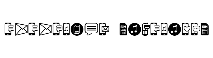 Mobile Icons Regular  Descarca Fonturi Gratis