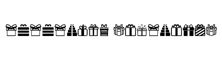 Gifts Icons  Descarca Fonturi Gratis
