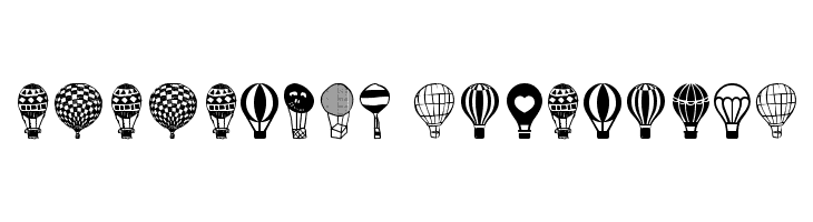 Hot Air Balloons  Descarca Fonturi Gratis