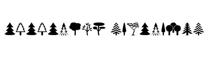 Tree Icons  Descarca Fonturi Gratis