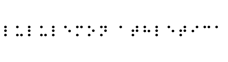 Balkan Peninsula Braille  Descarca Fonturi Gratis