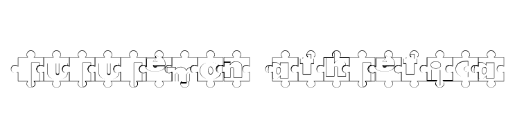 Puzzle Pieces Outlined  Descarca Fonturi Gratis