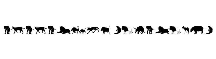 Afrika Wildlife B Mammals2  Descarca Fonturi Gratis