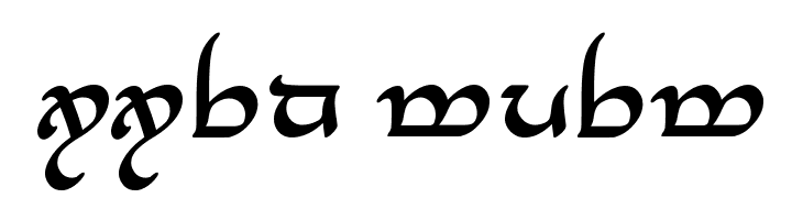 Tengwar Annatar Alt Bold  Descarca Fonturi Gratis