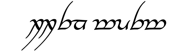Tengwar Annatar Alt Italic  Descarca Fonturi Gratis