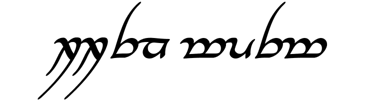 Tengwar Annatar Alt Bold Italic  Descarca Fonturi Gratis