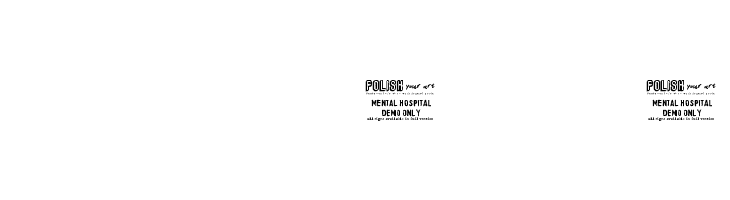 Mental Hospital DEMO by Marta v  Descarca Fonturi Gratis
